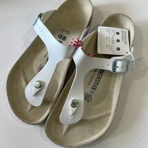 New Birkenstock gizeh shoes sandals size 40 white